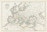 Roman Empire map (time of Augustus), 1839