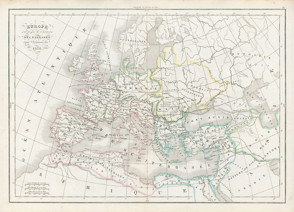 Europe, after the fall of the Roman Empire, 1839