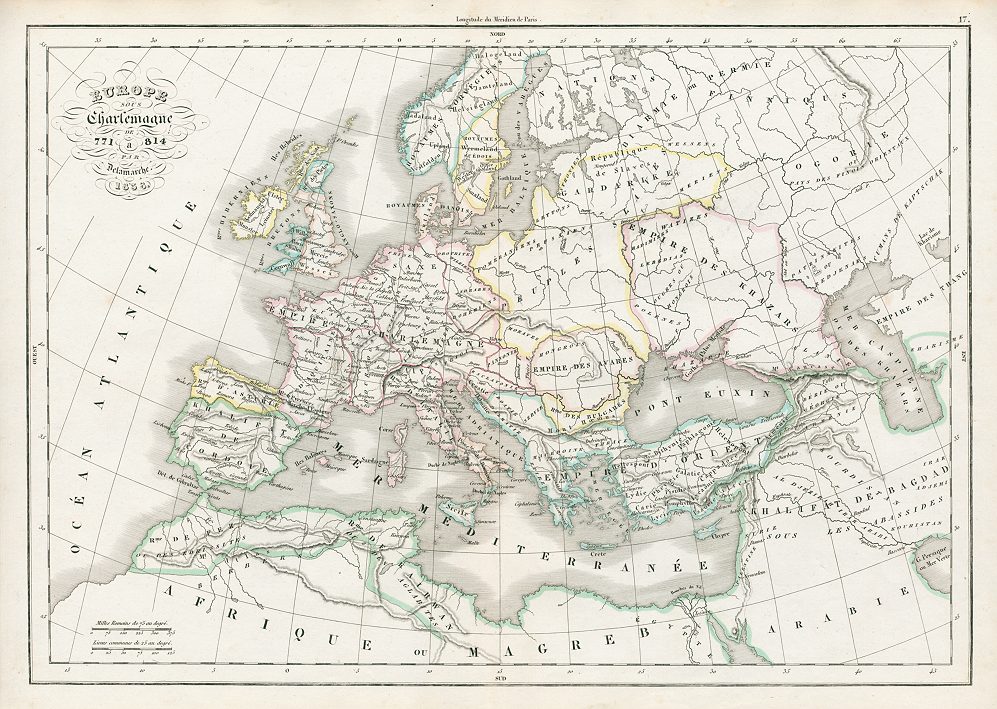 Europe, in the time of Charlemagne, 1839