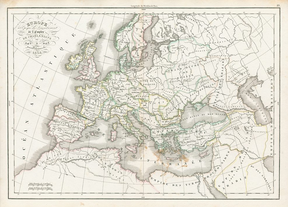 Europe, after the time of Charlemagne, 1839