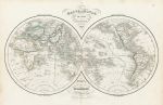 The World in hemispheres, 1839
