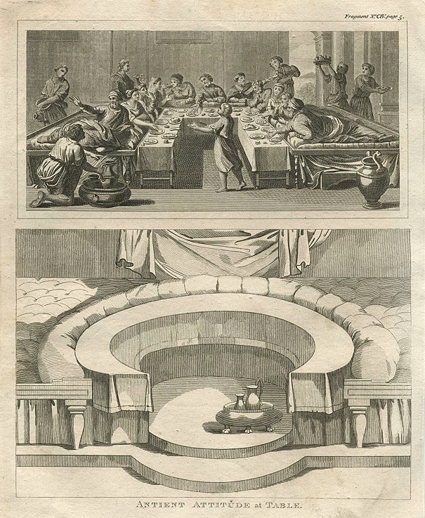 Classical dining tables, 1800