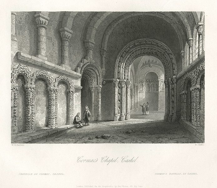 Ireland, Cashel, Cormac's Chapel, 1841