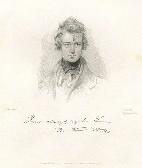 Nathaniel Parker Willis, American author, 1841