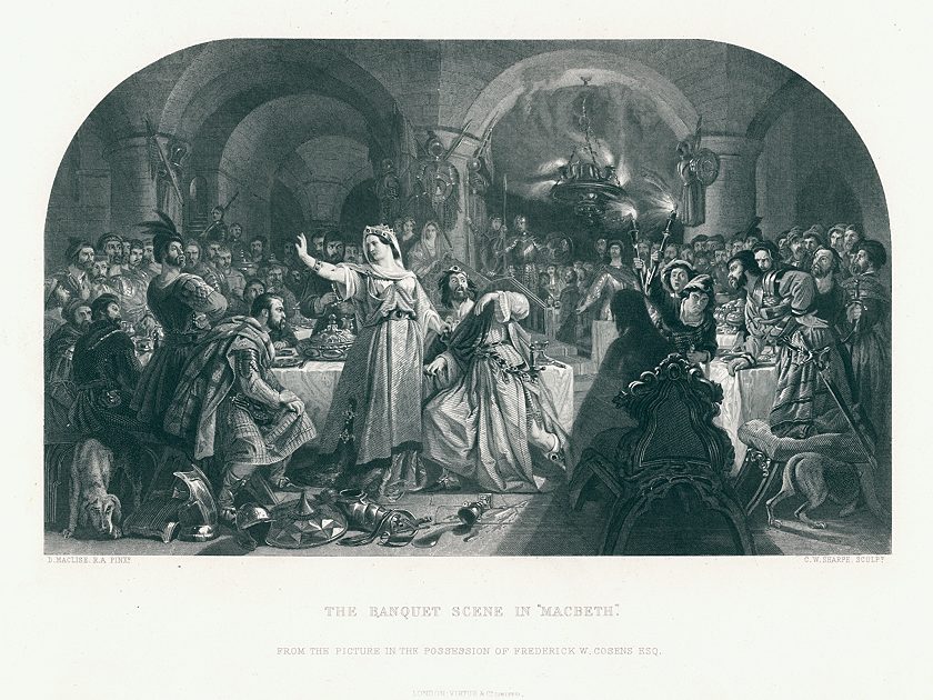 The Banquet scene in 'Macbeth', 1879