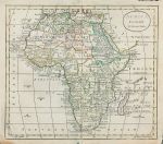 Africa map, about 1808