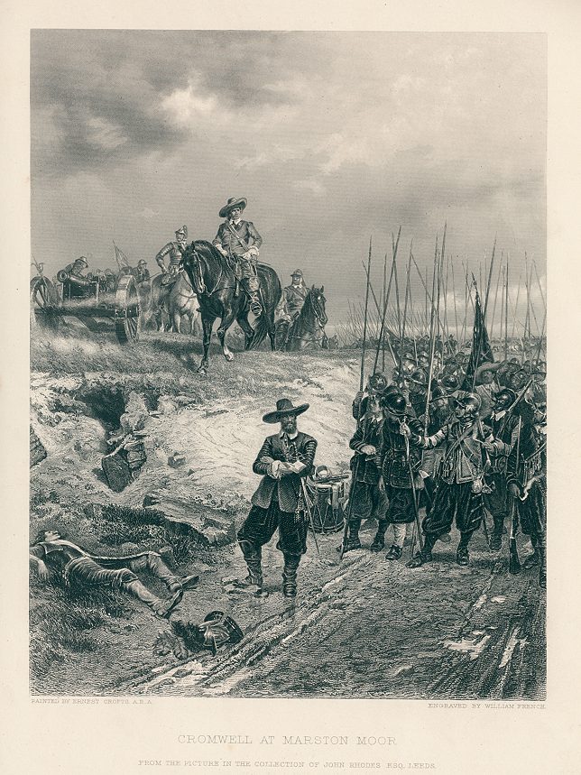 'Cromwell at Marston Moor', after Ernest Crofts, 1882
