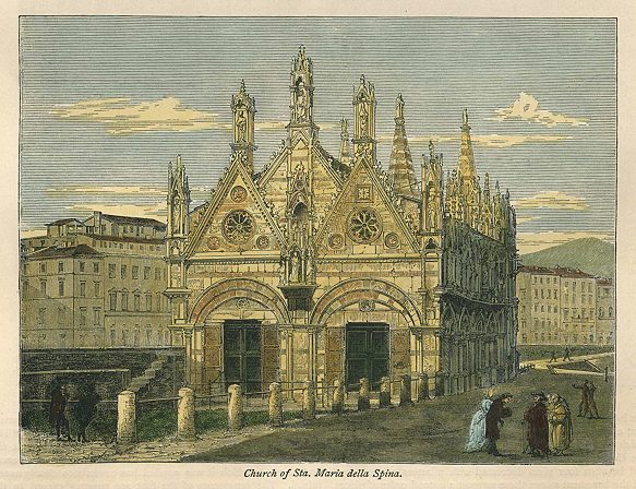 Italy, Pisa, Church of St. Maria della Spina, 1873