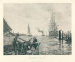'Portsmouth Harbour', photogravure after C.Napier Hemy, 1882