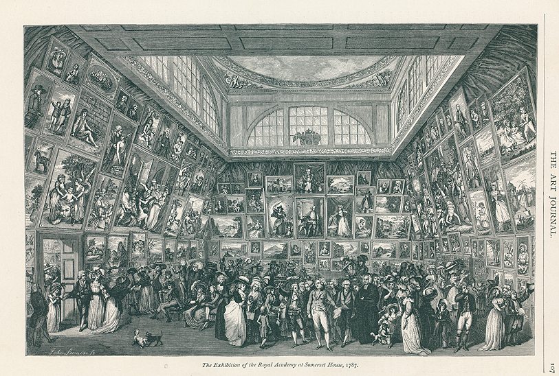 Royal Academy Exhibition at Somerset House in 1787, 1882