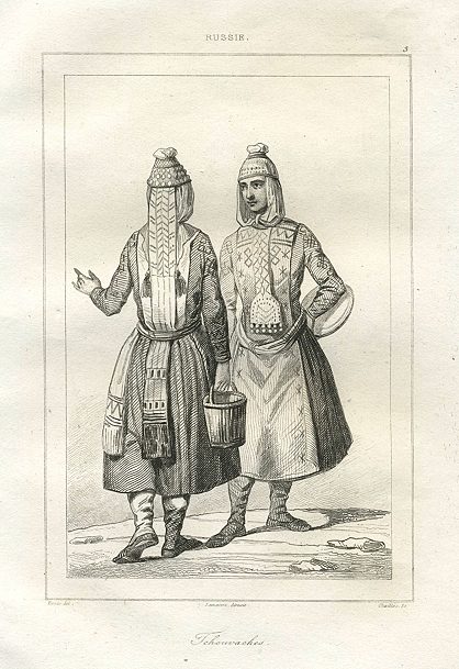 Russia, Tchouvaches, 1838