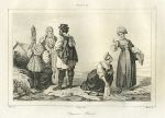 Russian country people, 1838