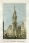 Scotland, Edinburgh, New Tron Steeple, High Street, 1831