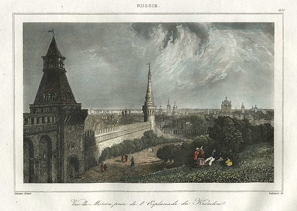 Russia, Moscow from the Kremlin, 1838