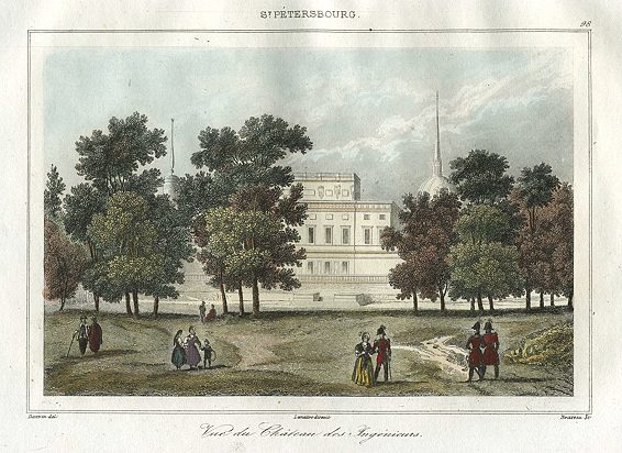 Russia, St.Petersburg, Engineer's Castle (Mikhailovsky Castle), 1838