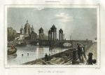 Russia, St.Petersburg, The Troitskoi Church on the Fontanka Canal, 1838