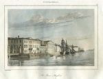 Russia, St.Petersburg, English Quay, 1838
