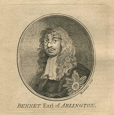 Henry Bennet, 1st Earl of Arlington, portrait, 1759
