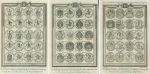 Great Seals of England, three prints, 1783