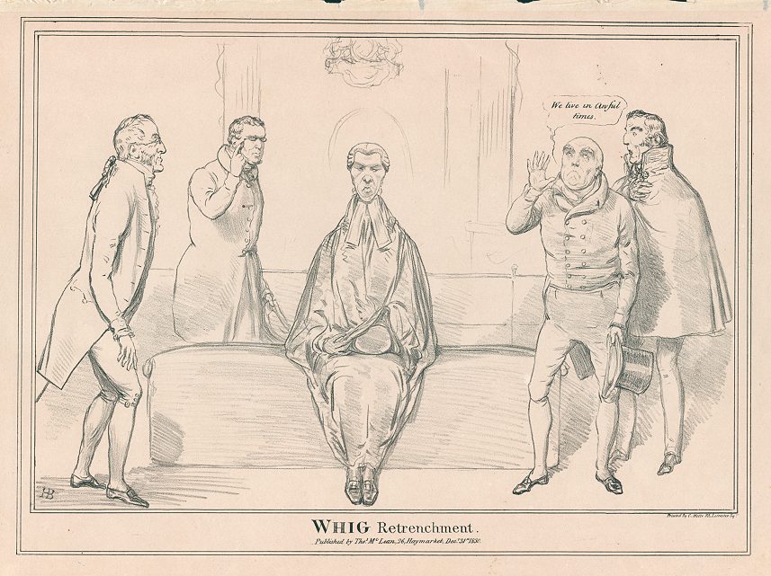 'Whig Retrenchment', John Doyle, HB Sketches, December 31, 1830