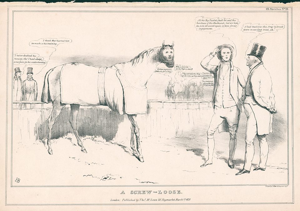 'A Screw-Loose', John Doyle, HB Sketches, March 1, 1831