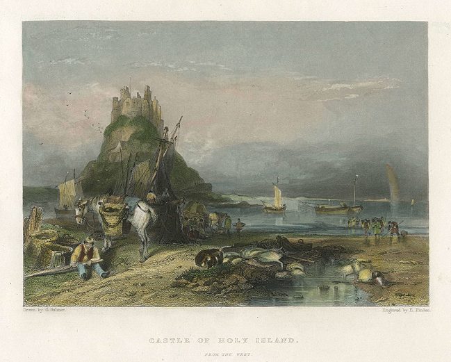 Northumberland, Holy Island Castle, 1842