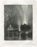 Italy, Rome, Castle & Bridge of St.Angelo (with fireworks), 1840