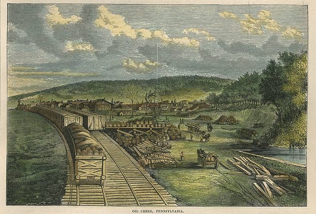 USA, Pennsylvania, Oil Creek, 1864