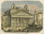 Italy, Rome, The Pantheon, 1868
