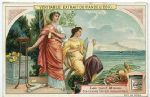 Liebig Vegetable Extract trade card, Les neuf Muses, 1910