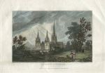 Staffordshire, Lichfield Cathedral, 1831