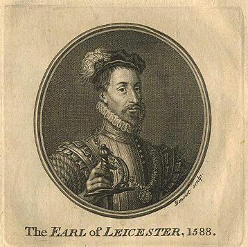 The Earl of Leicester in 1588, portrait, 1759