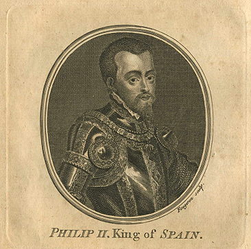 Philip II of Spain, portrait, 1759