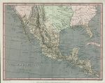 Central America, Mexico and southern USA map, 1811