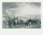 Italy, Venice, from the Canal of the Guidecca, after Turner, 1878