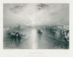 Italy, Approach to Venice, after Turner, 1864