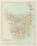Tasmania map, 1870