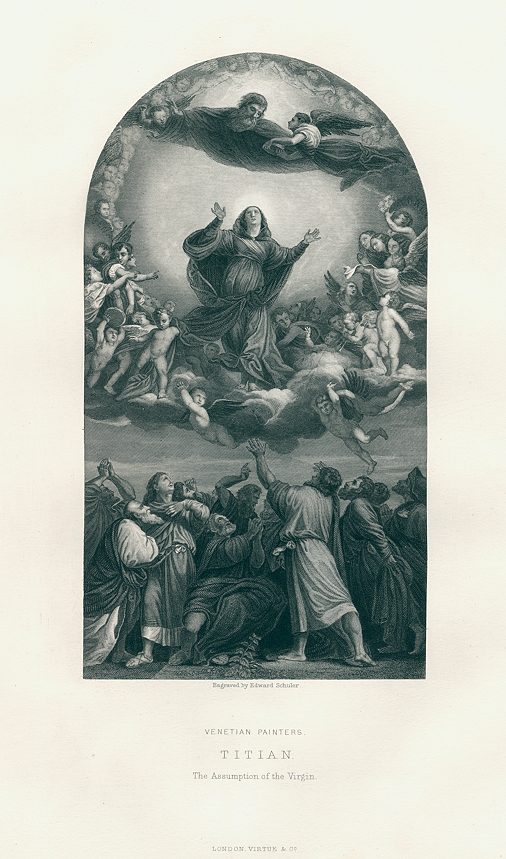 Assumption of the Virgin, after Titian, 1874