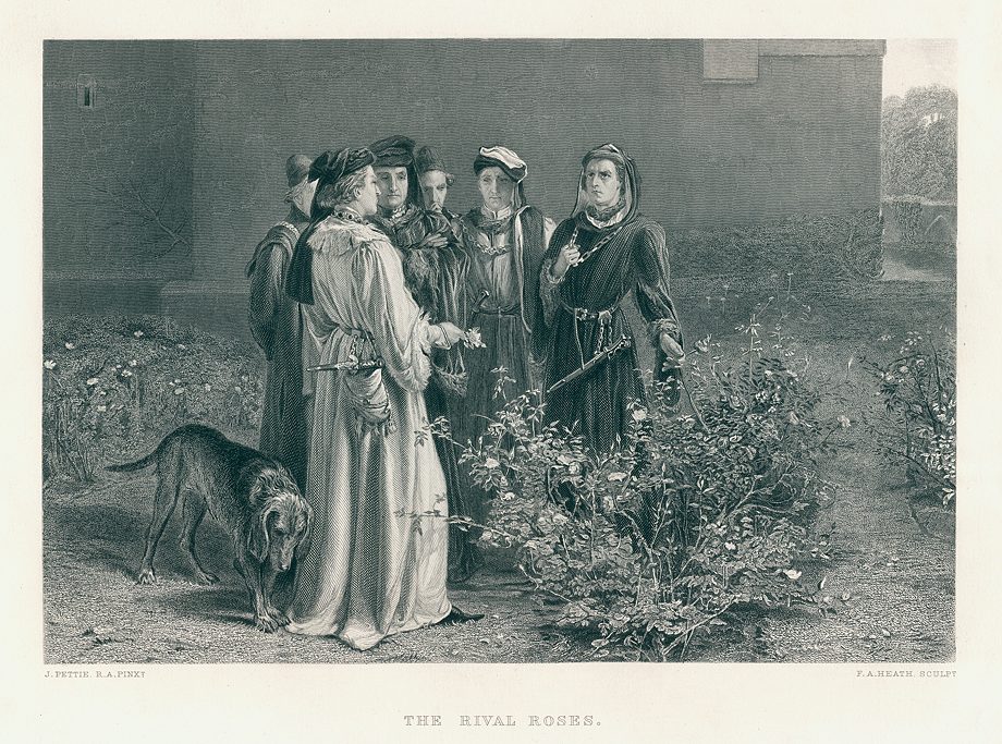 The Rival Roses (Wars of the Roses), after Pettie, 1874
