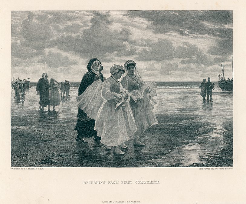 Returning from First Communion, after P.R.Morris, 1884