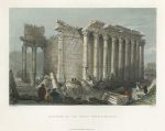 Lebanon, Baalbek Great Temple, 1837