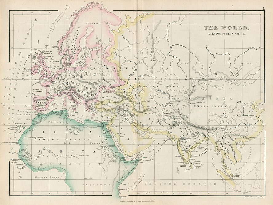 The World, as known to the Ancients, 1858