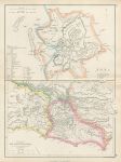 Ancient Rome and environs, 1858