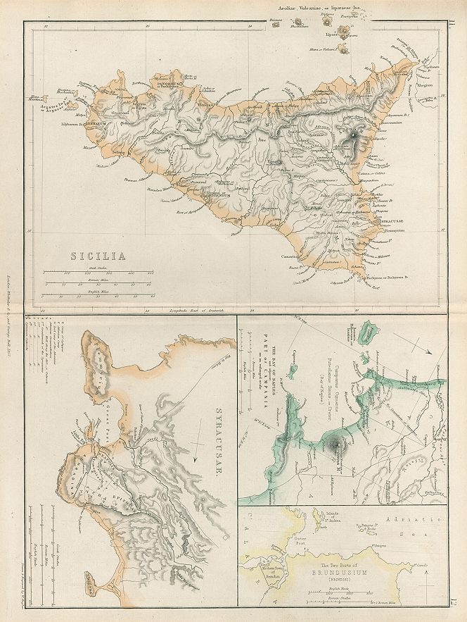 Ancient Sicily with Syracuse, Bay of Naples and Brindisi, 1858