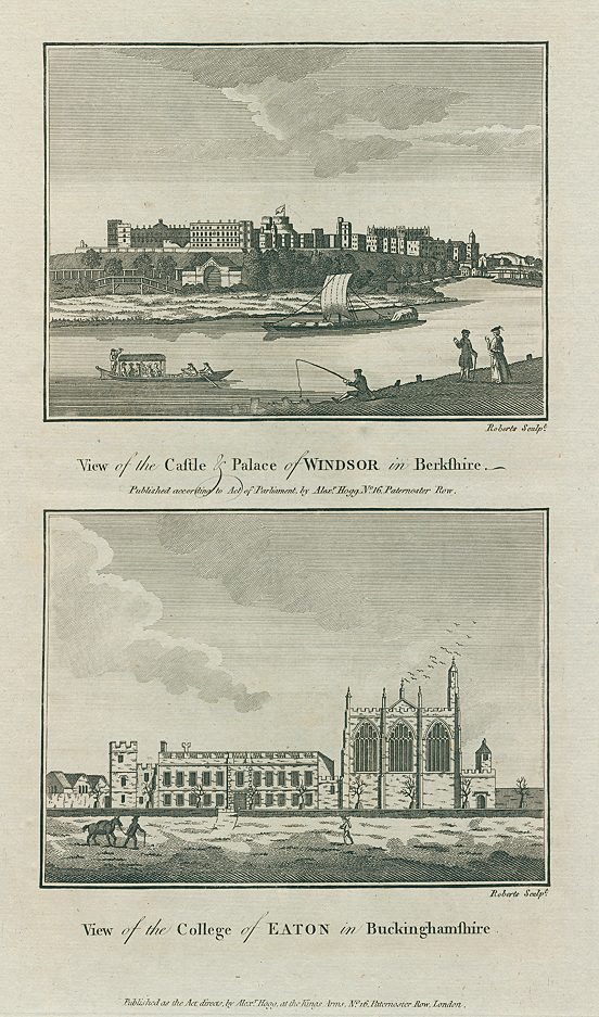 Windsor Castle and Eton College, 1786
