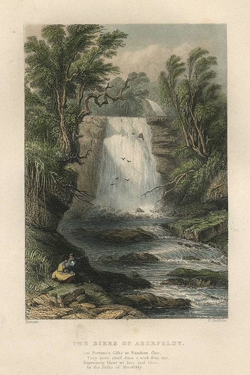 Scotland, The Birks of Aberfeldy, 1838