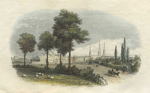Coventry from the south west, 1852
