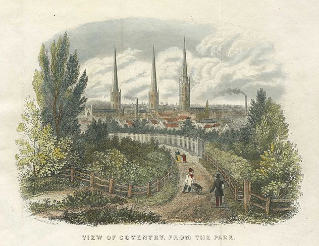Coventry, from the Park, 1852