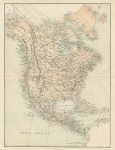 North America map, 1863