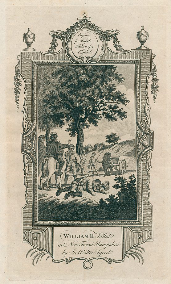William II killed in the New Forest, Hampshire, 1781